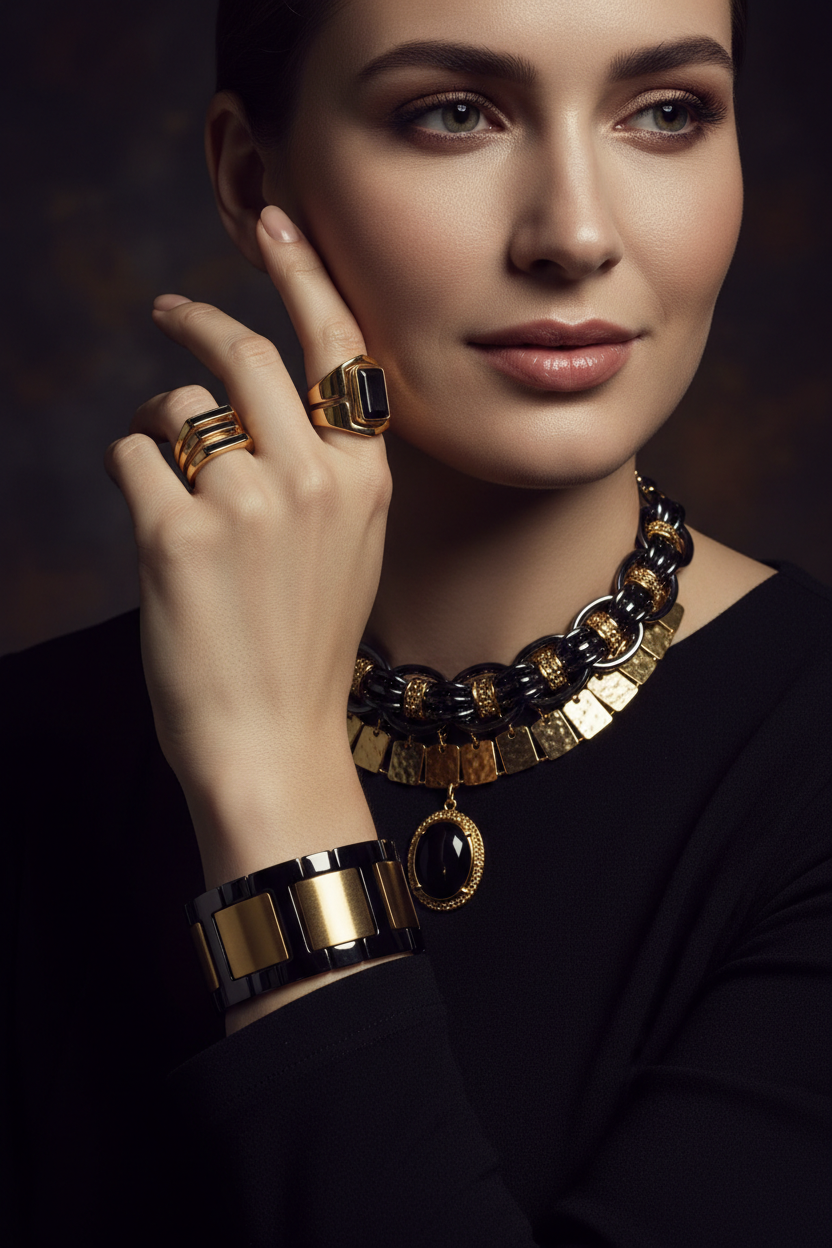 Femme portant bijoux Kamyli