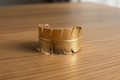 Feuille Divine — Bracelet Nature Doré